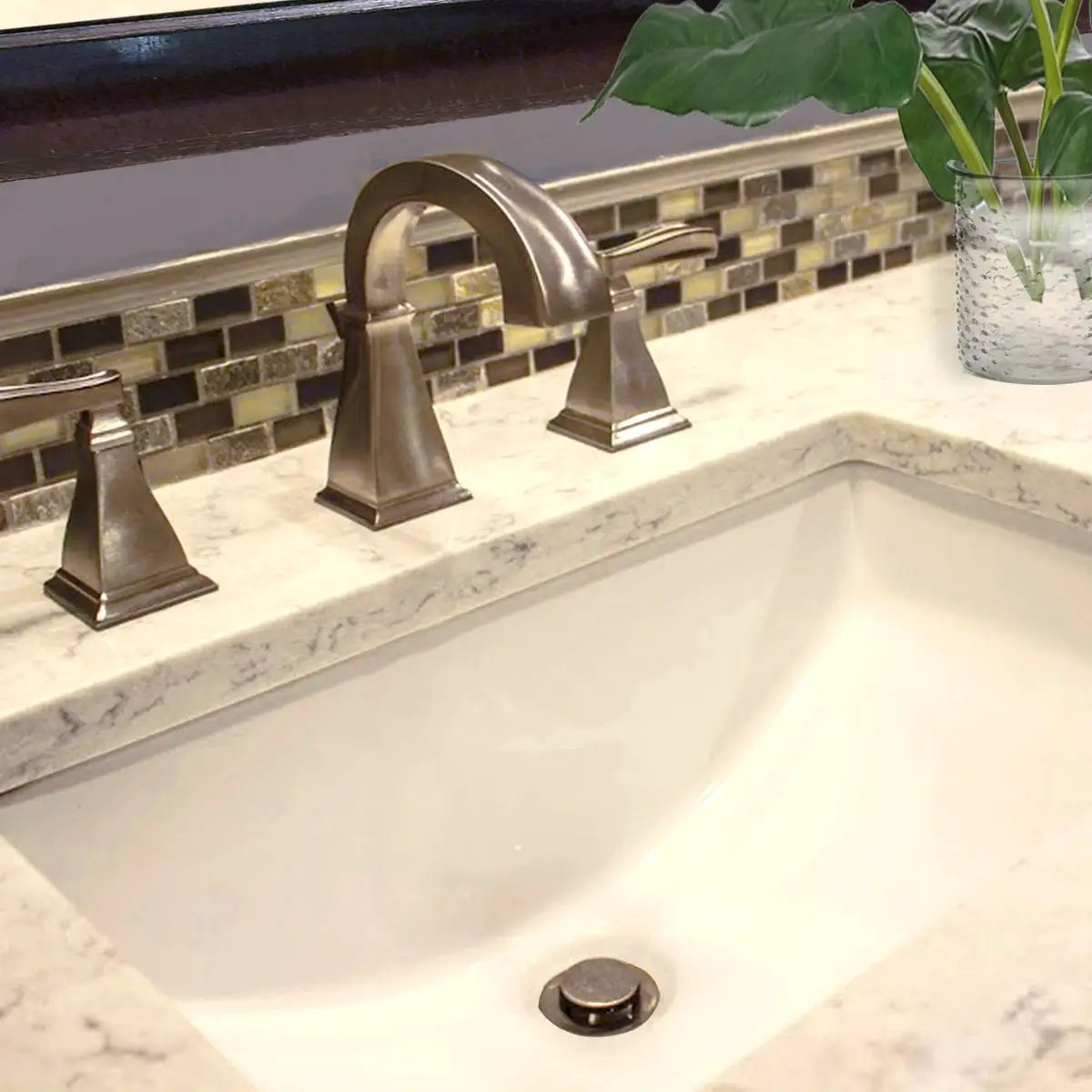 white bathroom sink