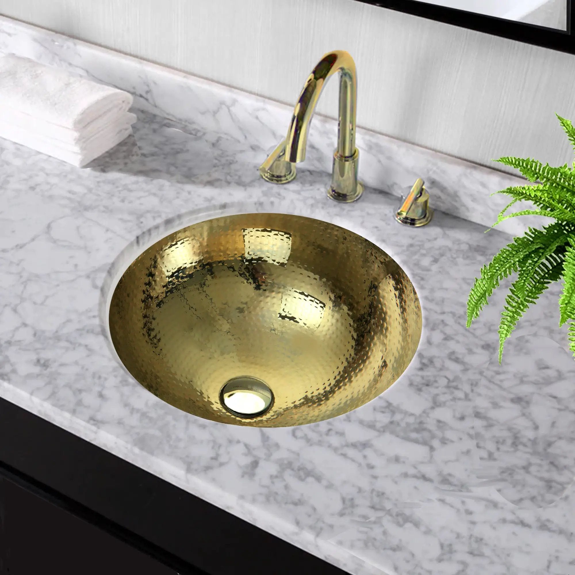 brass bathroom sink