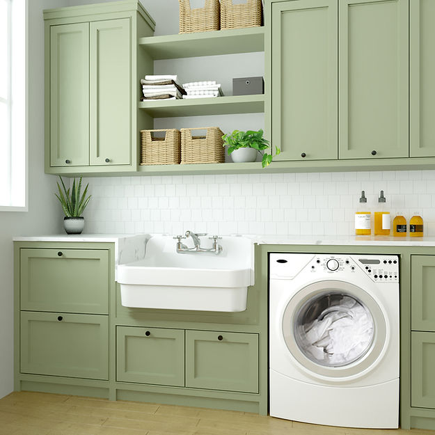 white kitchen sink