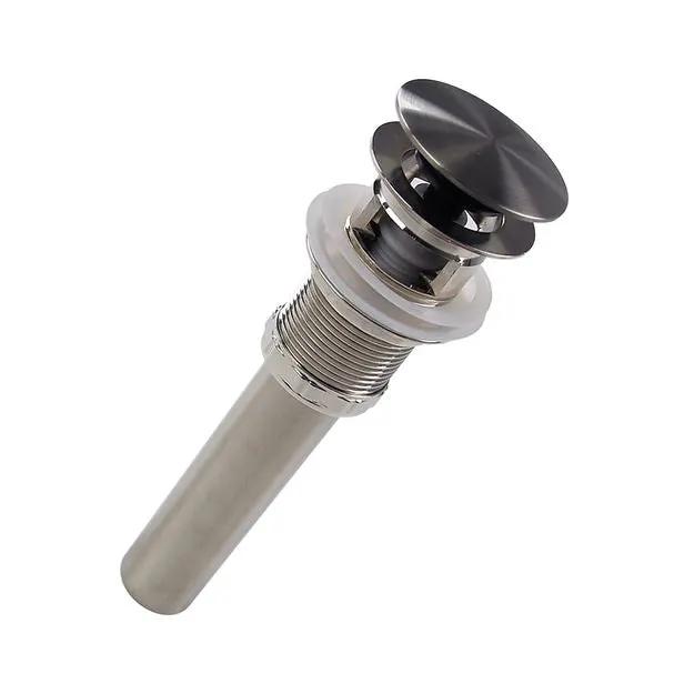 brushed nickel drain