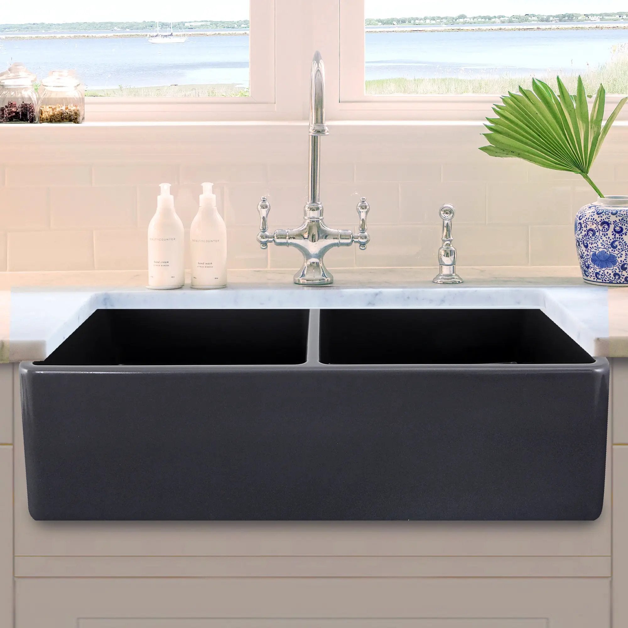 grey kitchen sink