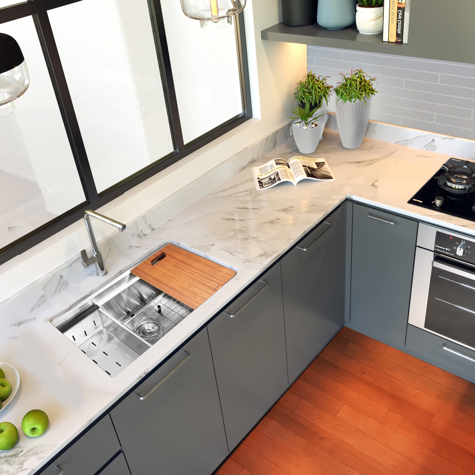 stainless steel kitchen sink