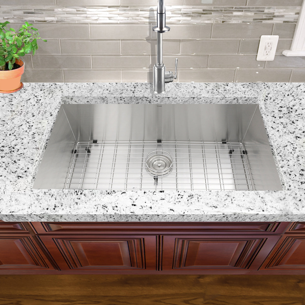 silver kitchen sink