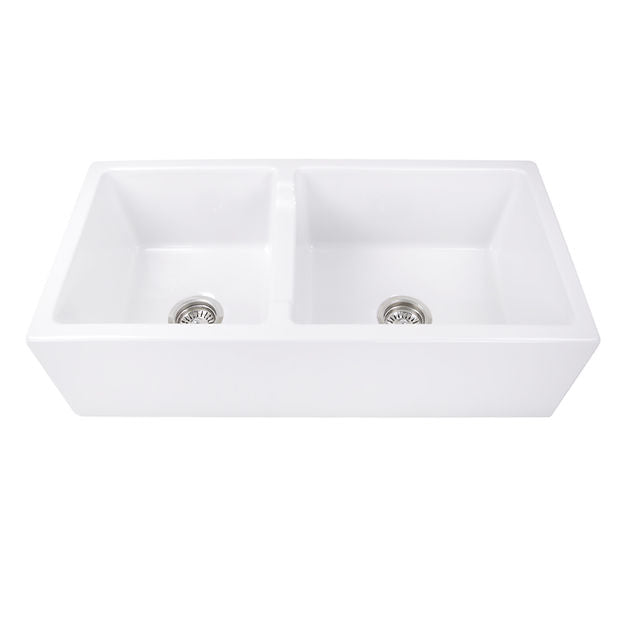 white kitchen sink