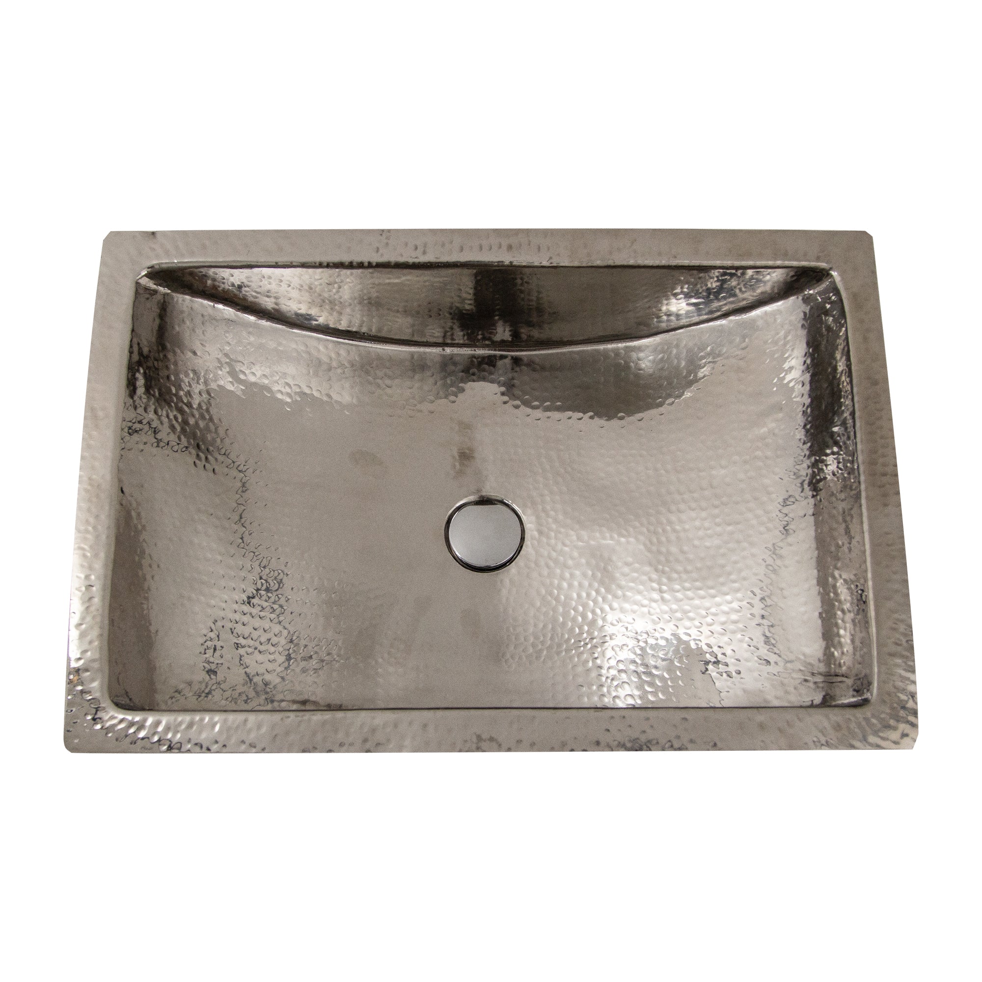 silver bathroom sink