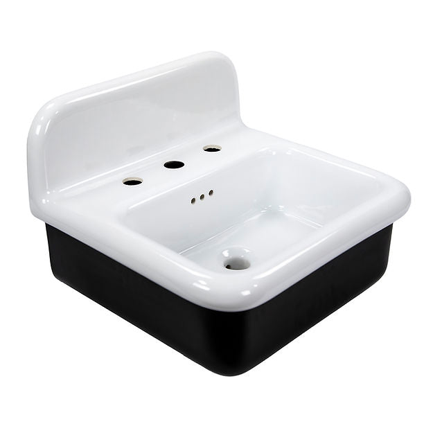 white/blk bathroom sink
