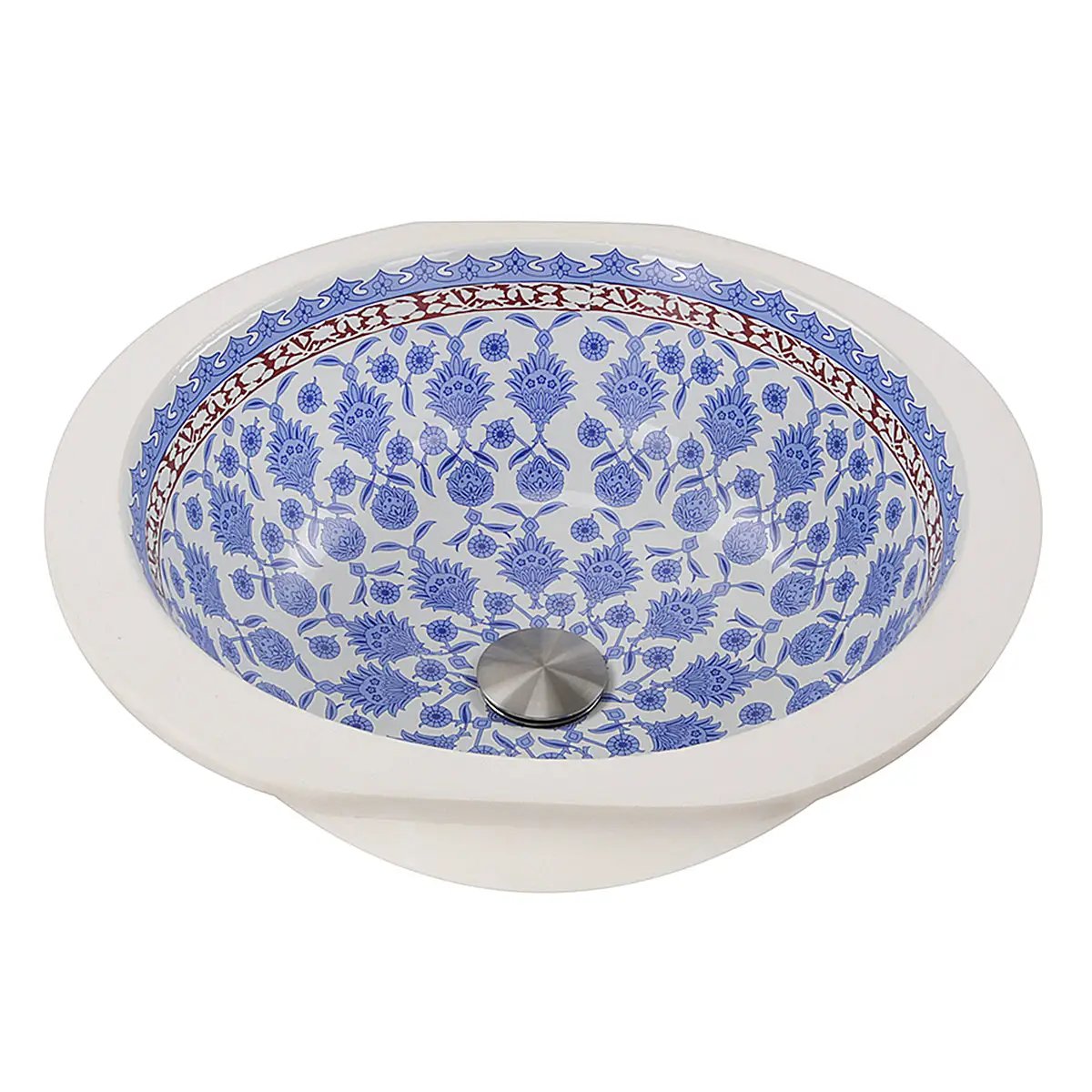 white bathroom sink