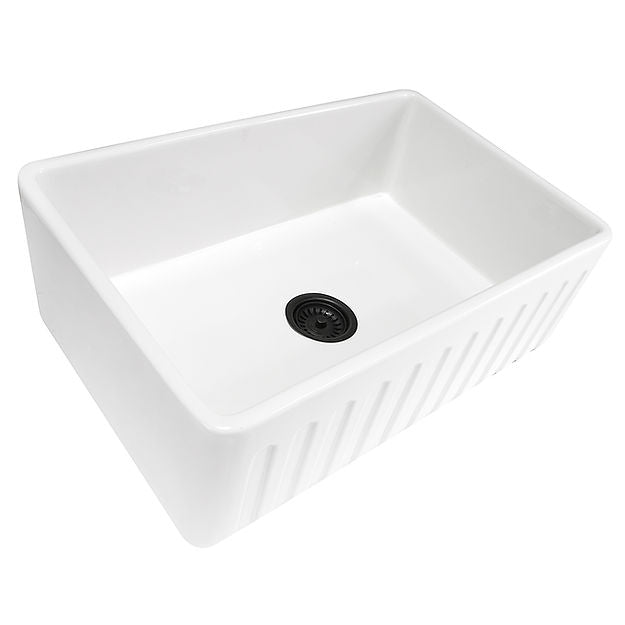 white kitchen sink