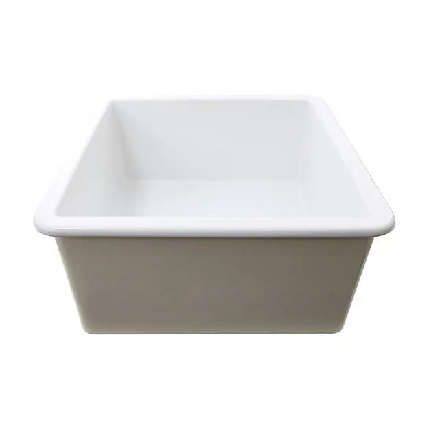 white bathroom sink
