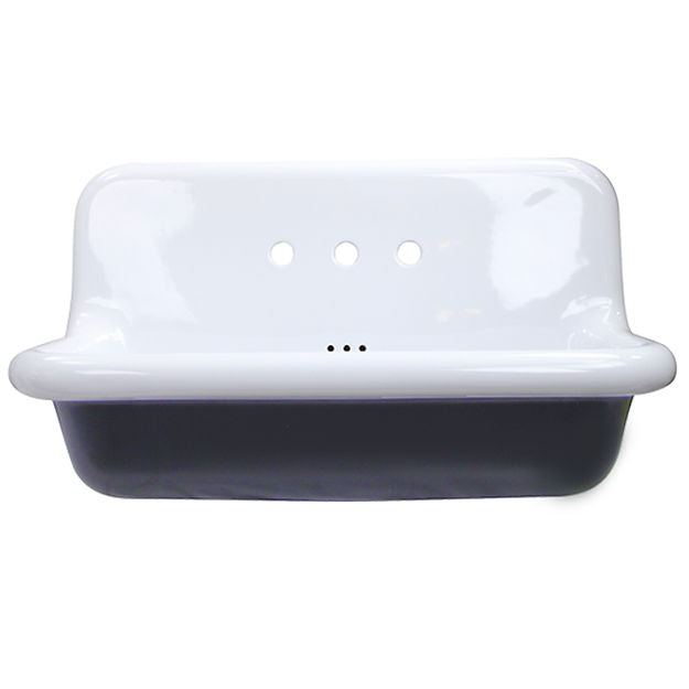 Nantucket Sinks 36 inch Victorian Collection Fireclay Utility Wallmount Bathroom Sink by Nantucket