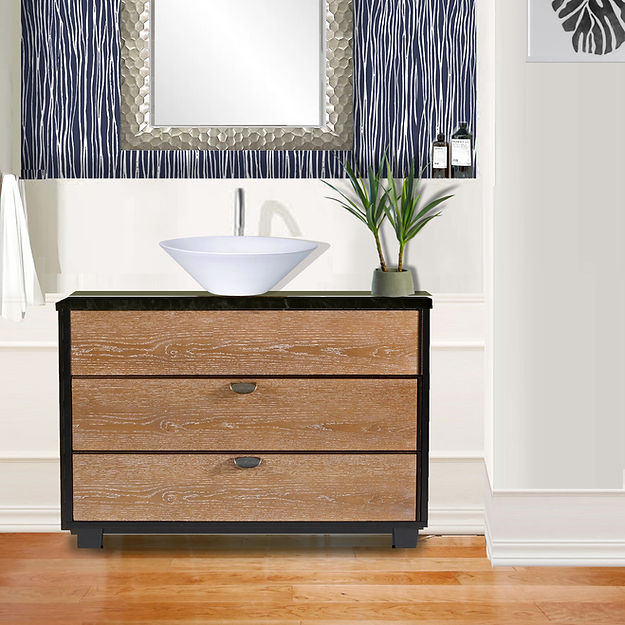 white bathroom sink
