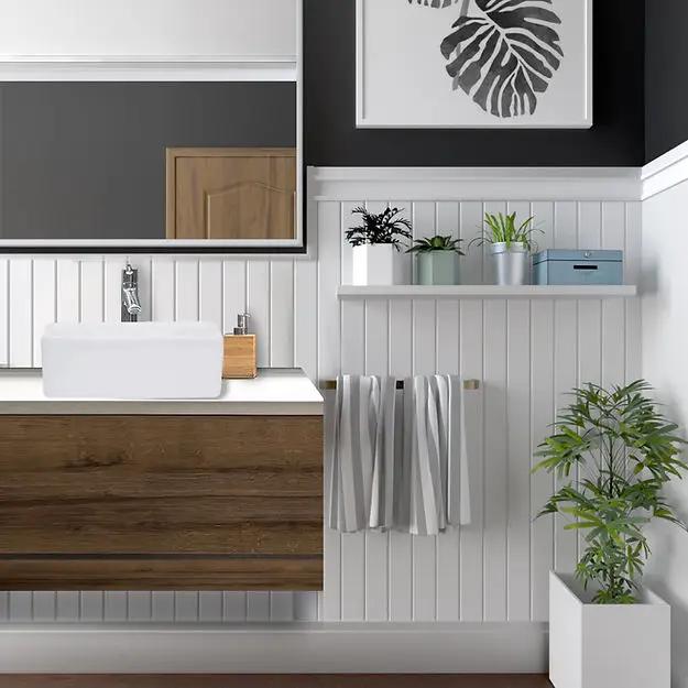 white bathroom sink