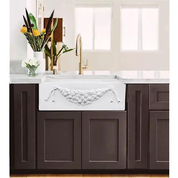 white kitchen sink