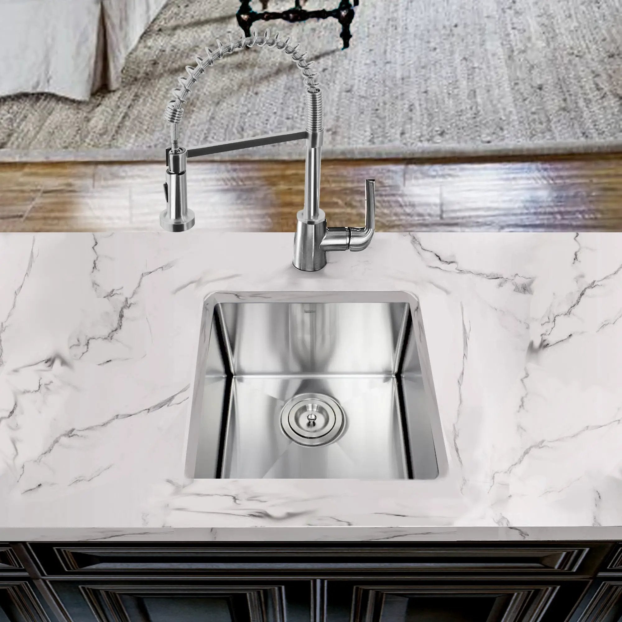 silver kitchen sink