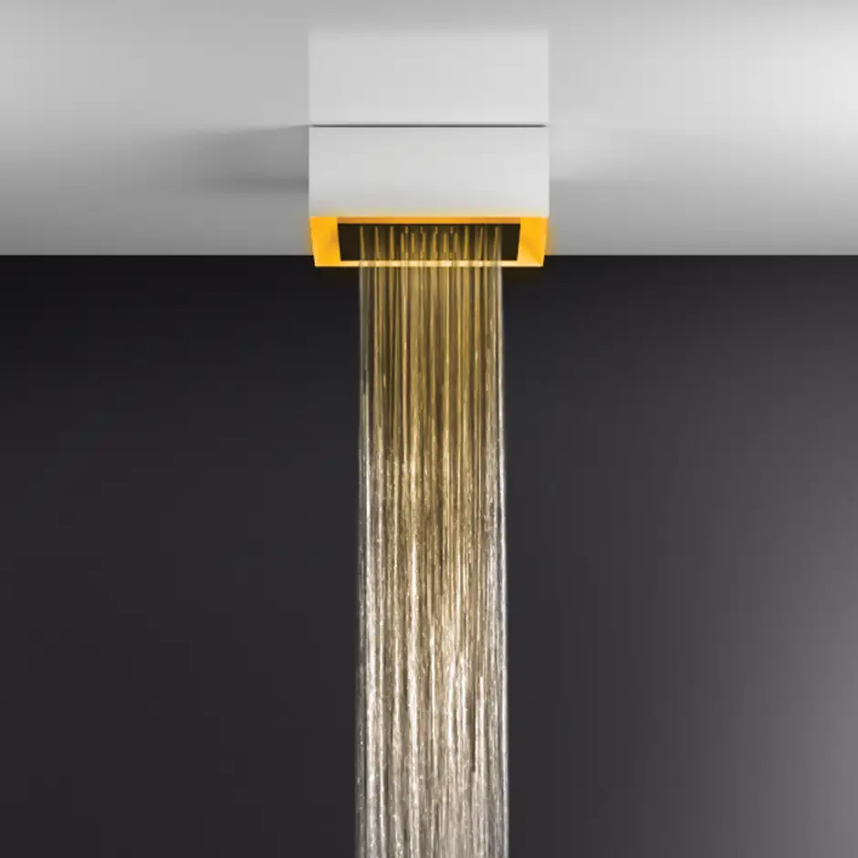 white cn shower system