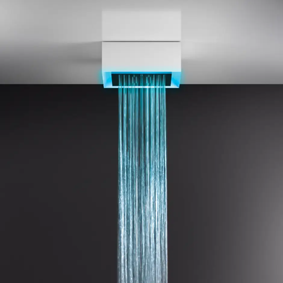 white cn shower system