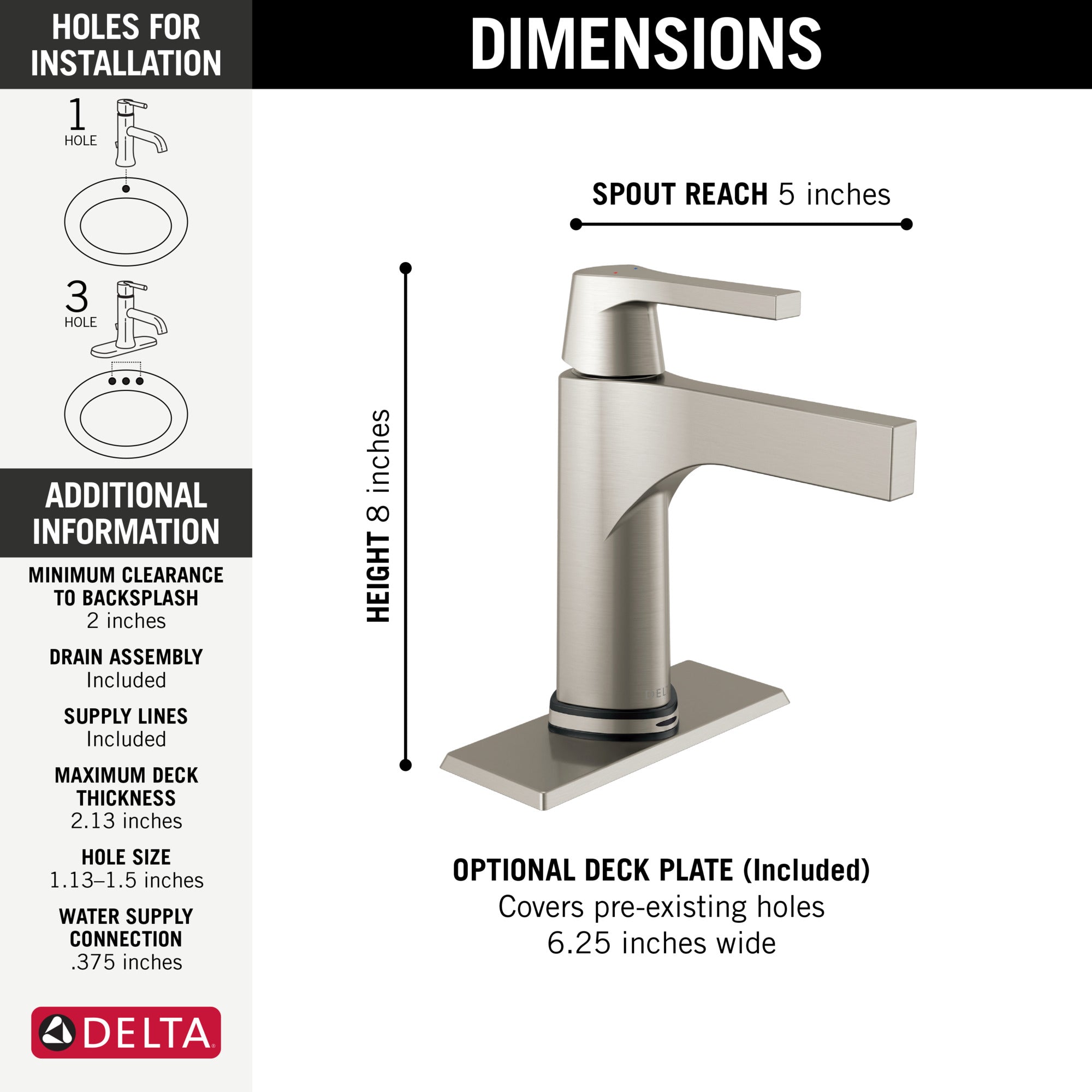 stainless bathroom faucet