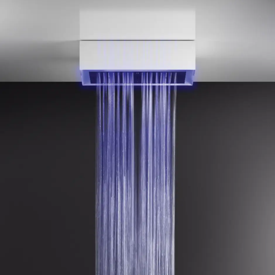 white cn shower system