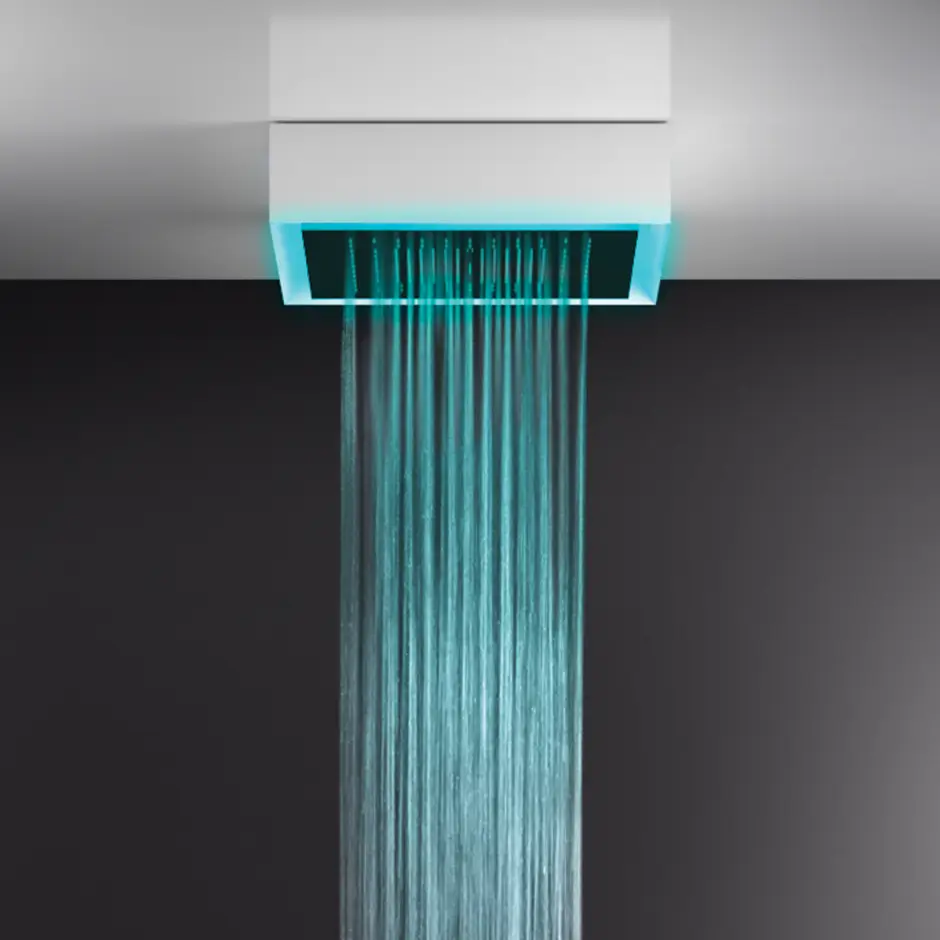 white cn shower system