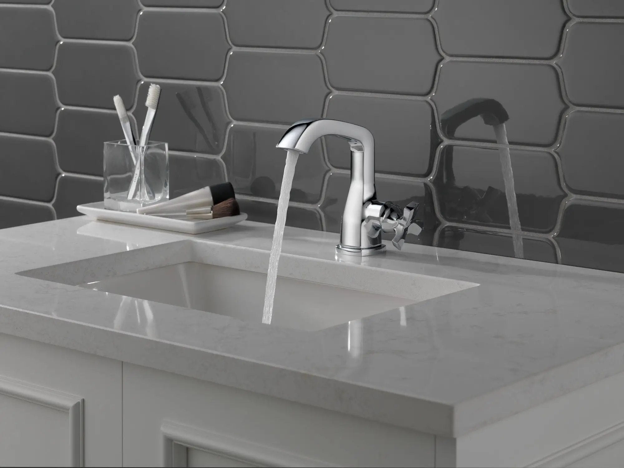 chrome faucet handle