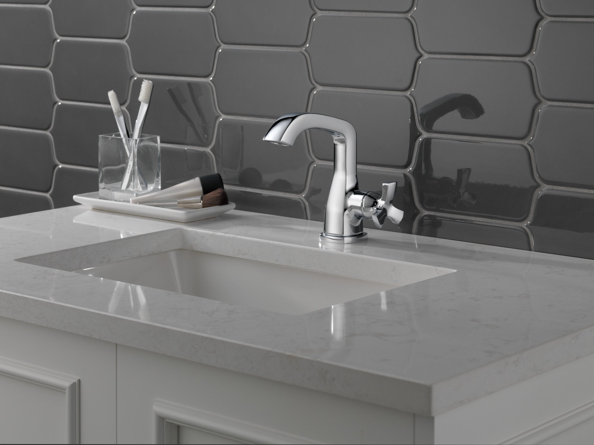 chrome faucet handle