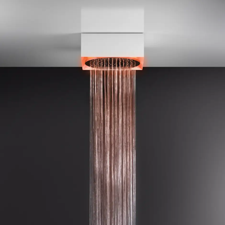 white cn shower system
