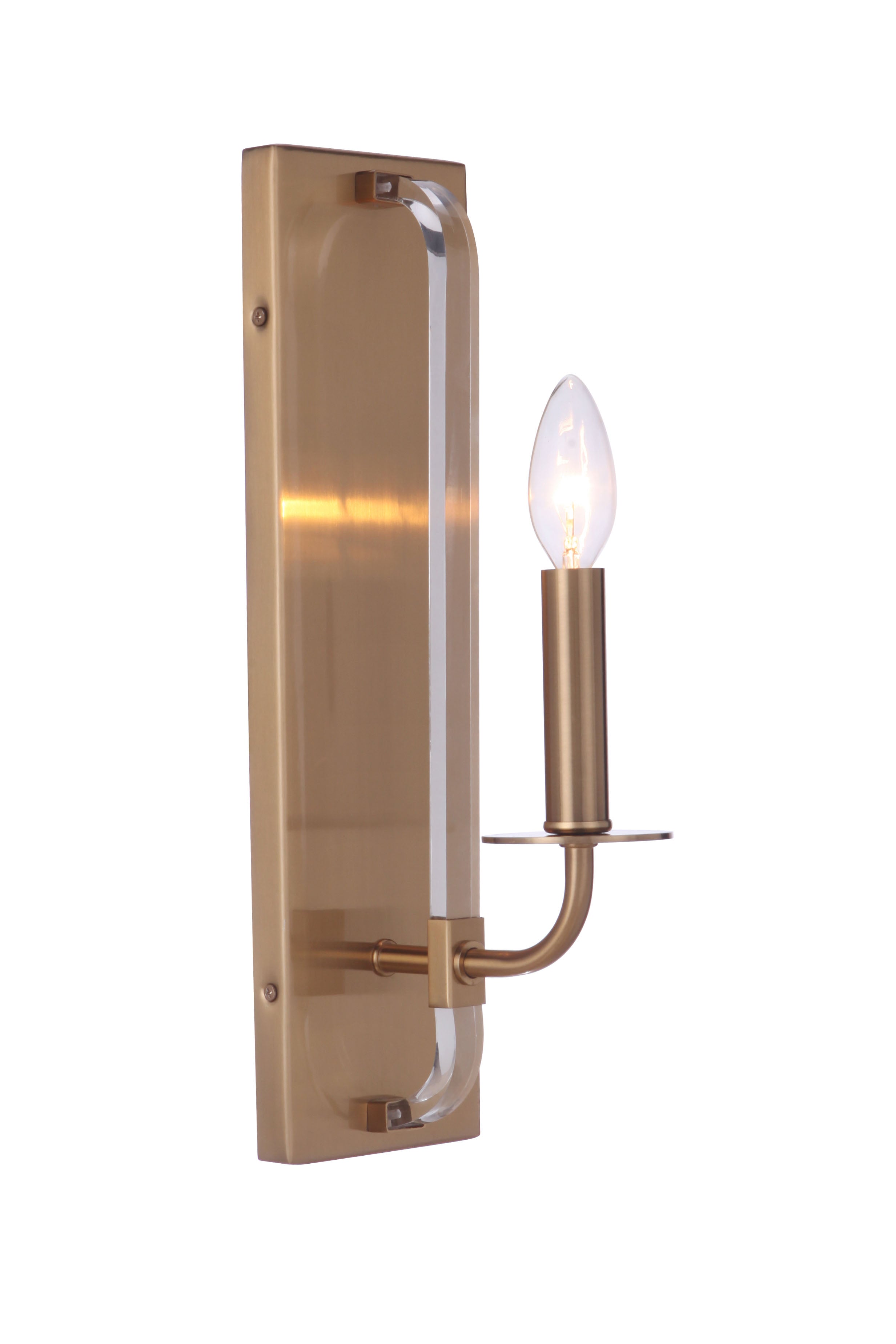 satin brass wall sconces