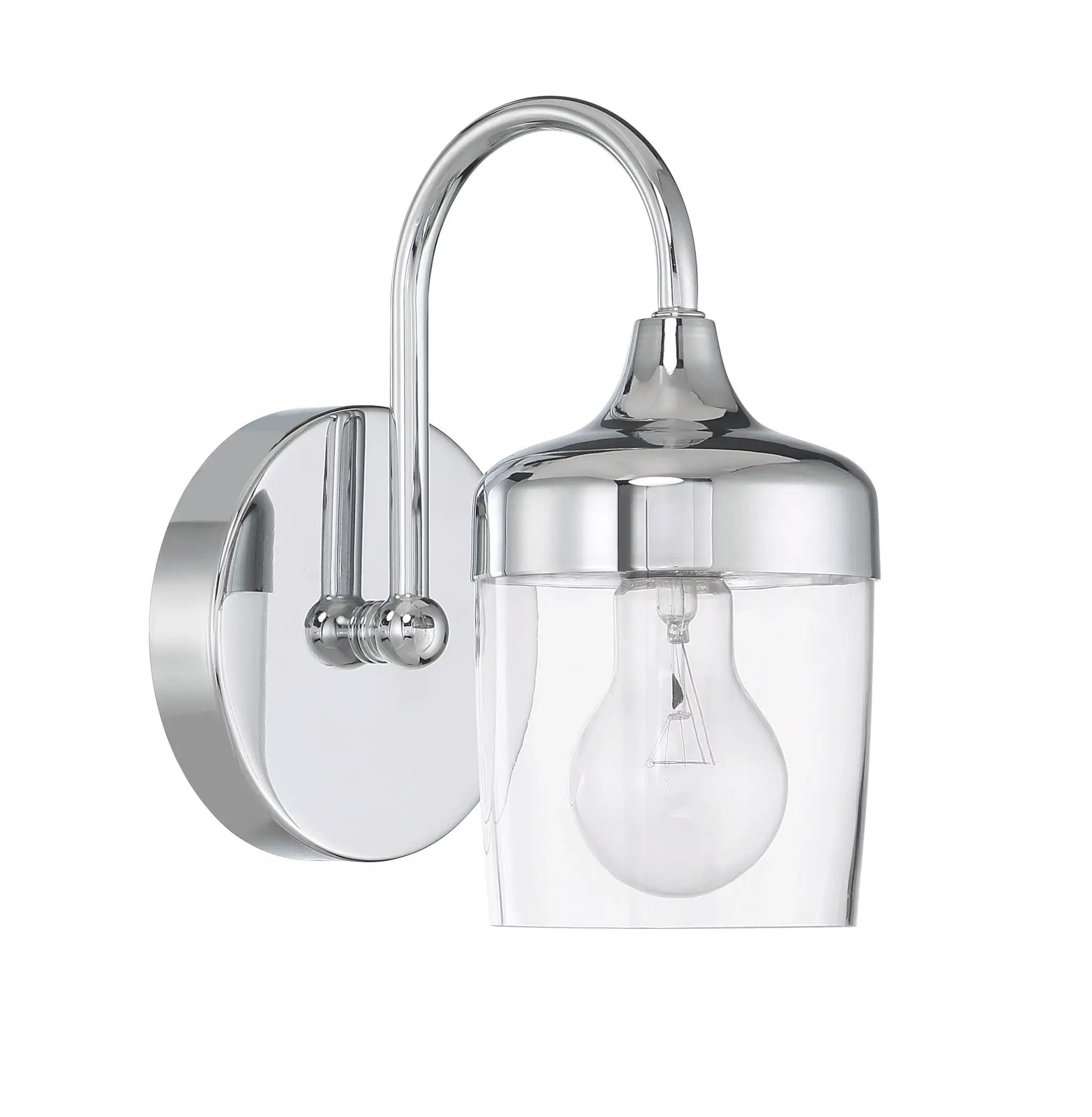 chrome wall sconces
