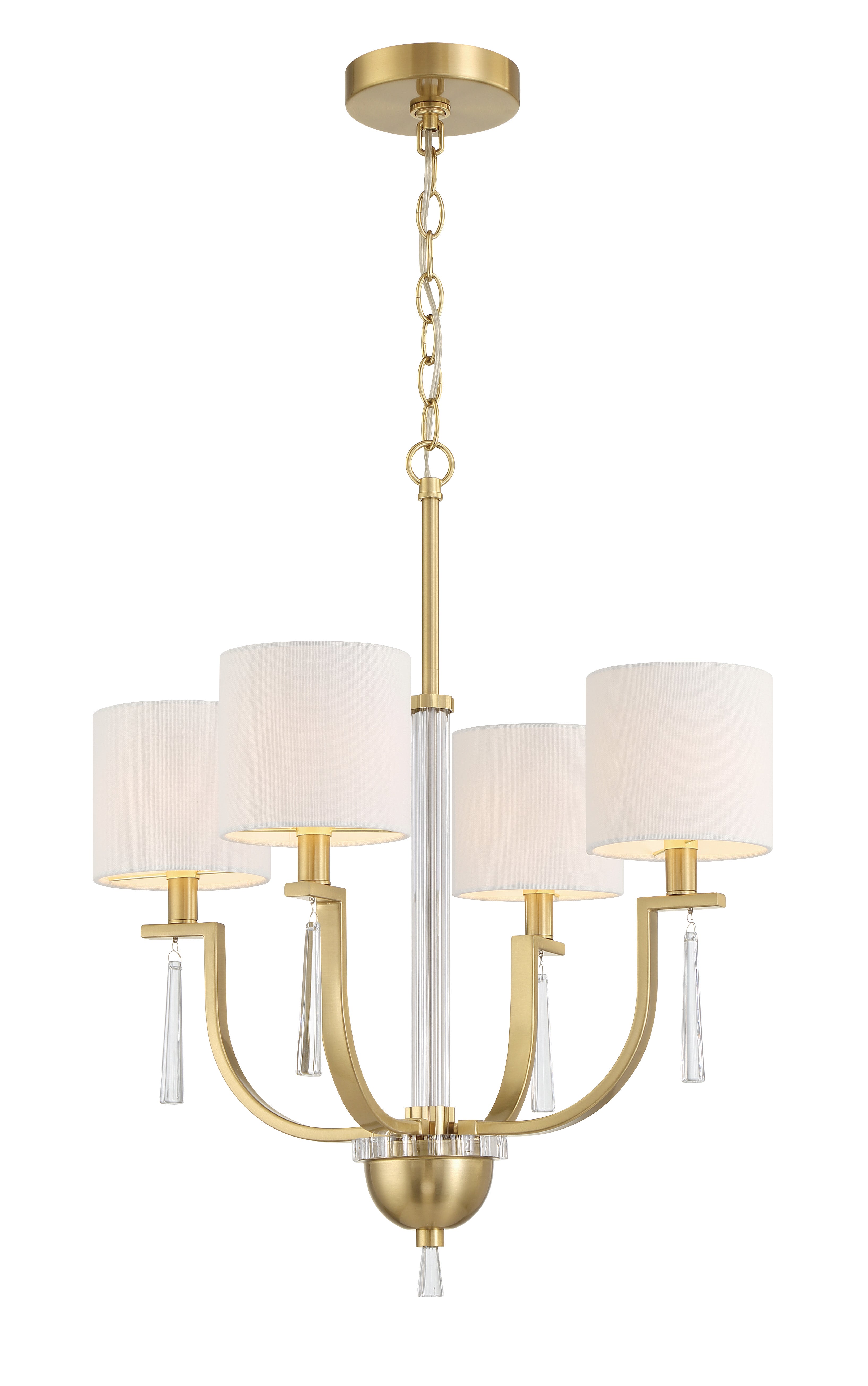 satin brass chandeliers