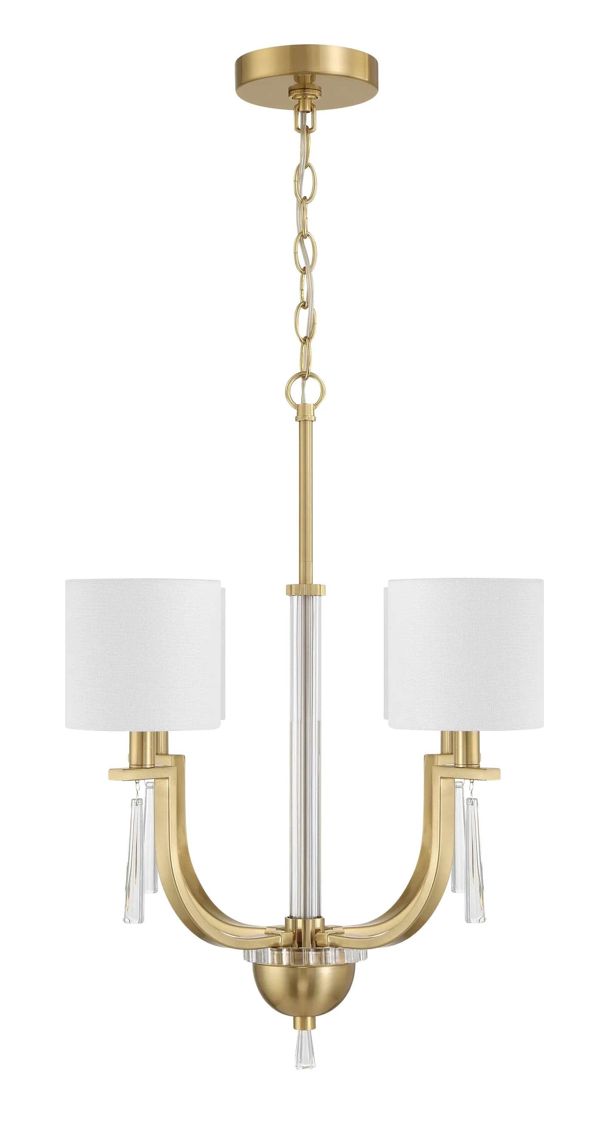 satin brass chandeliers