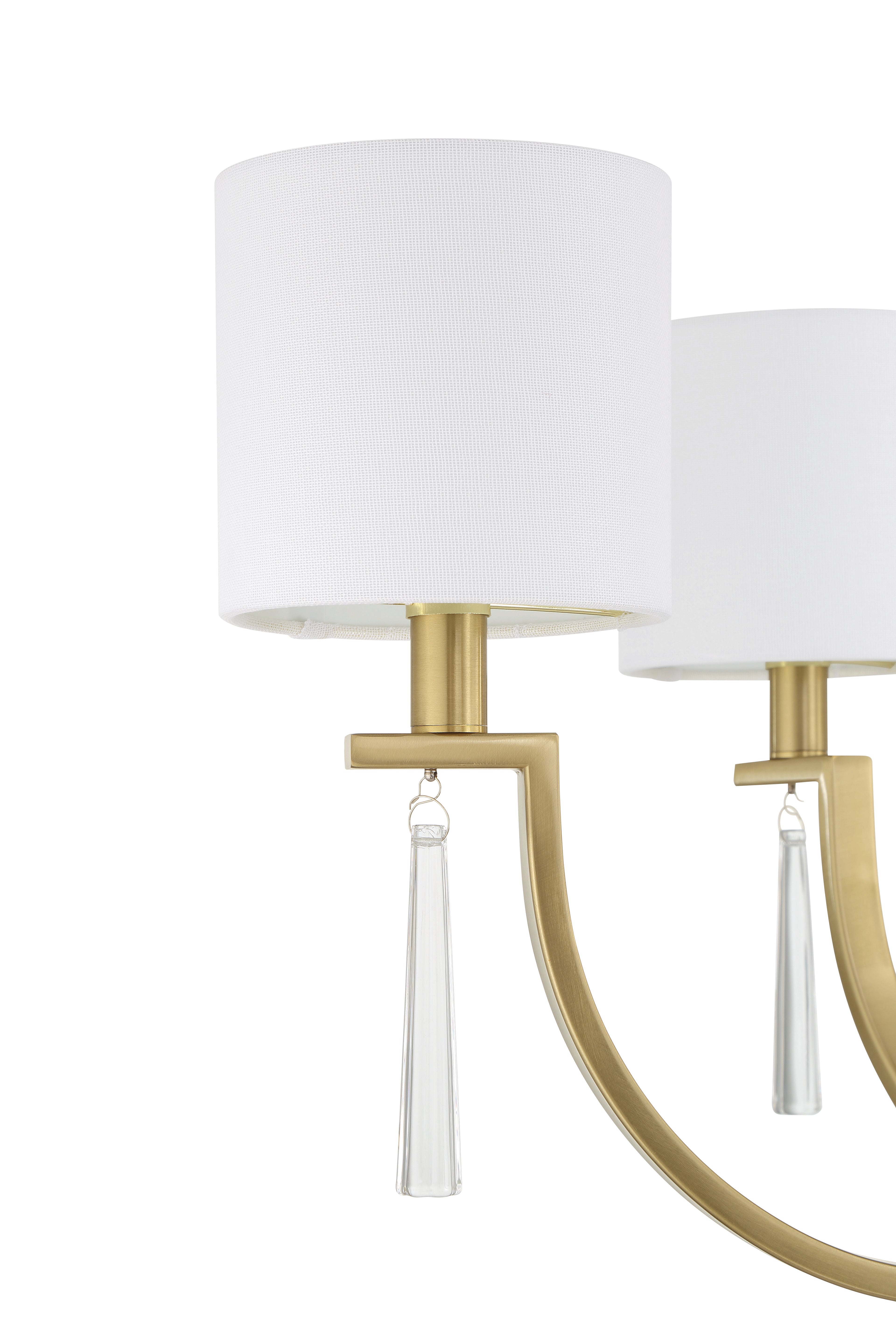 satin brass chandeliers