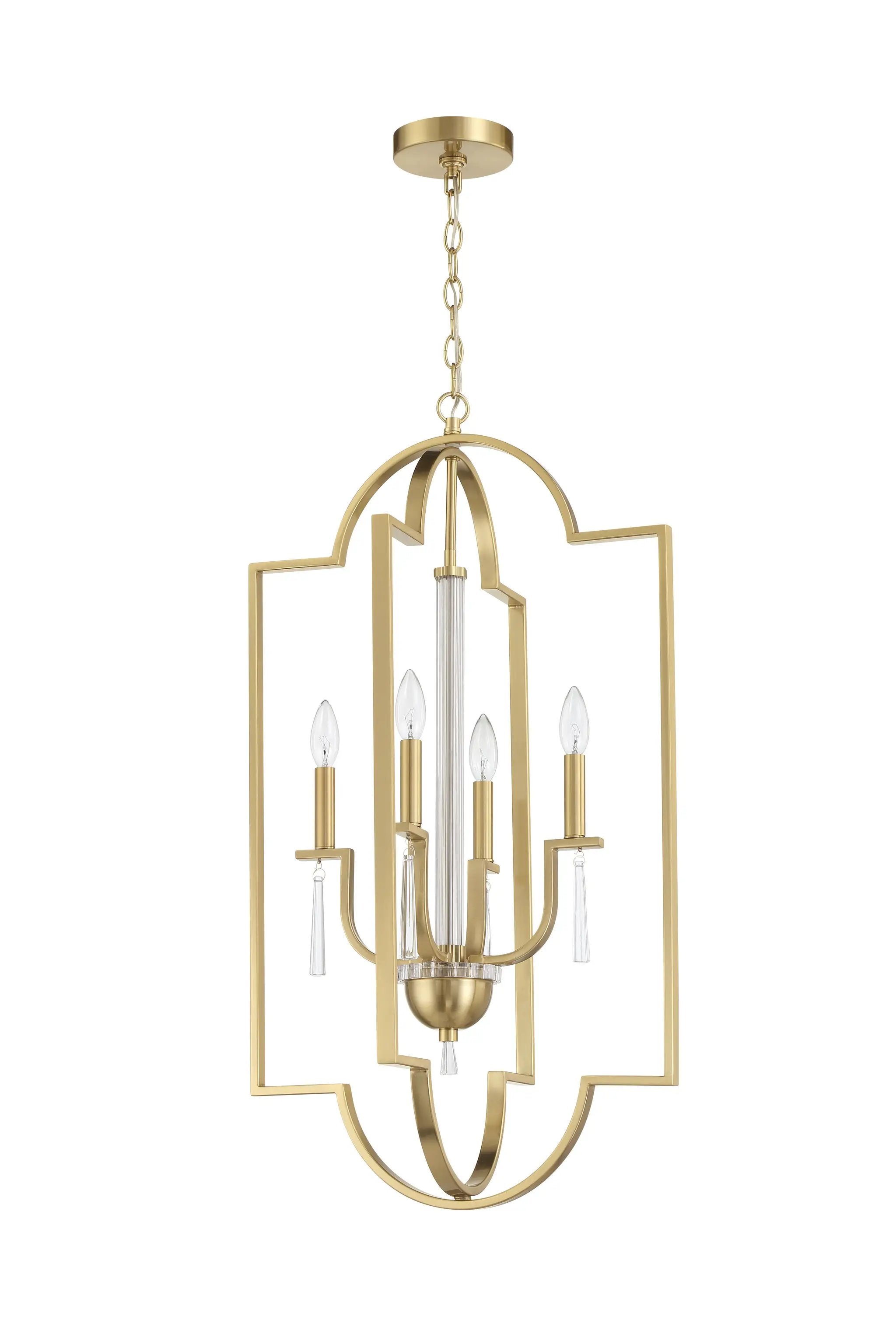 satin brass ceiling mount