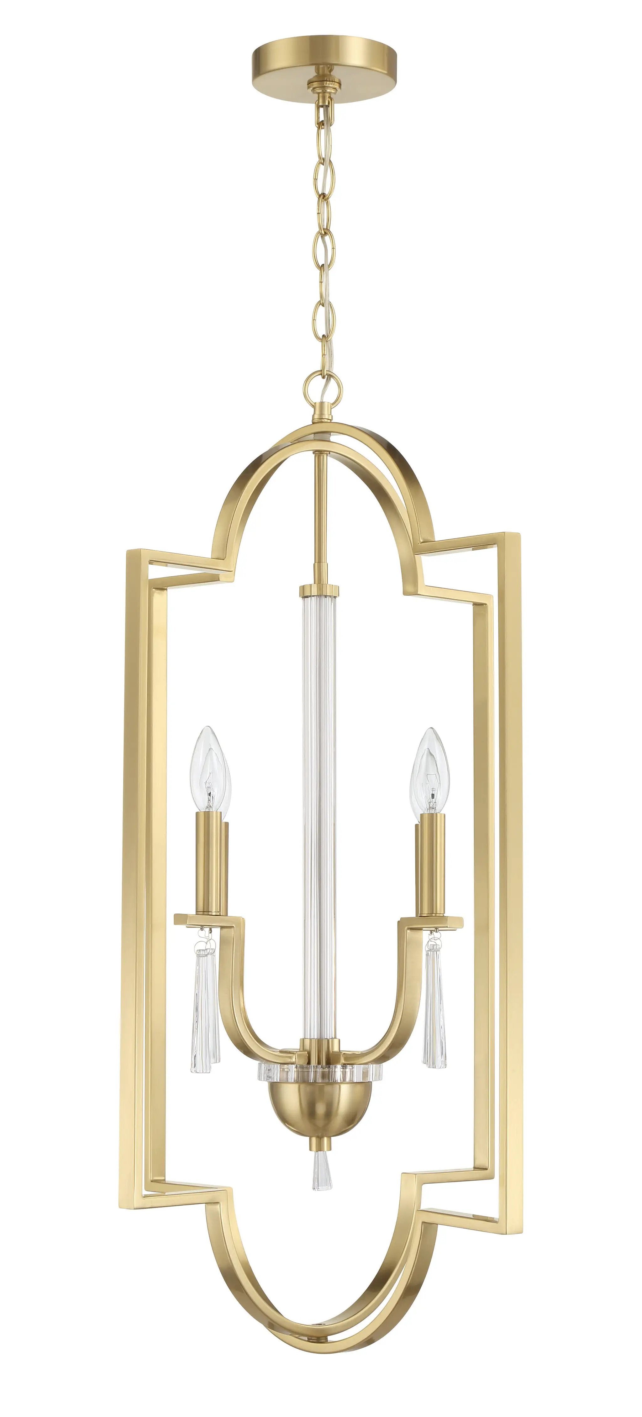satin brass ceiling mount