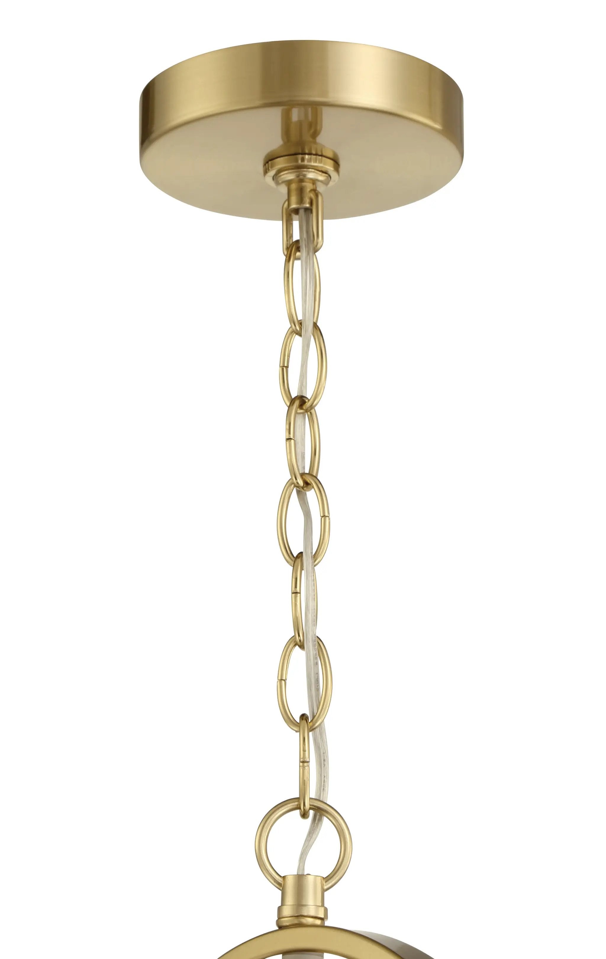 satin brass ceiling mount