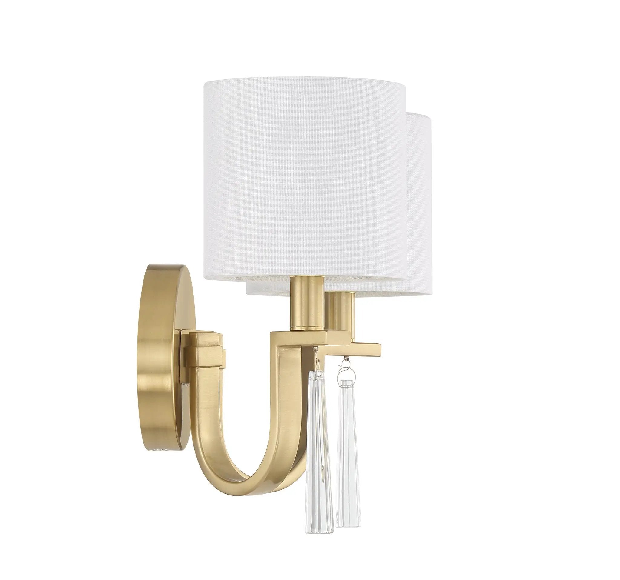 satin brass wall sconces