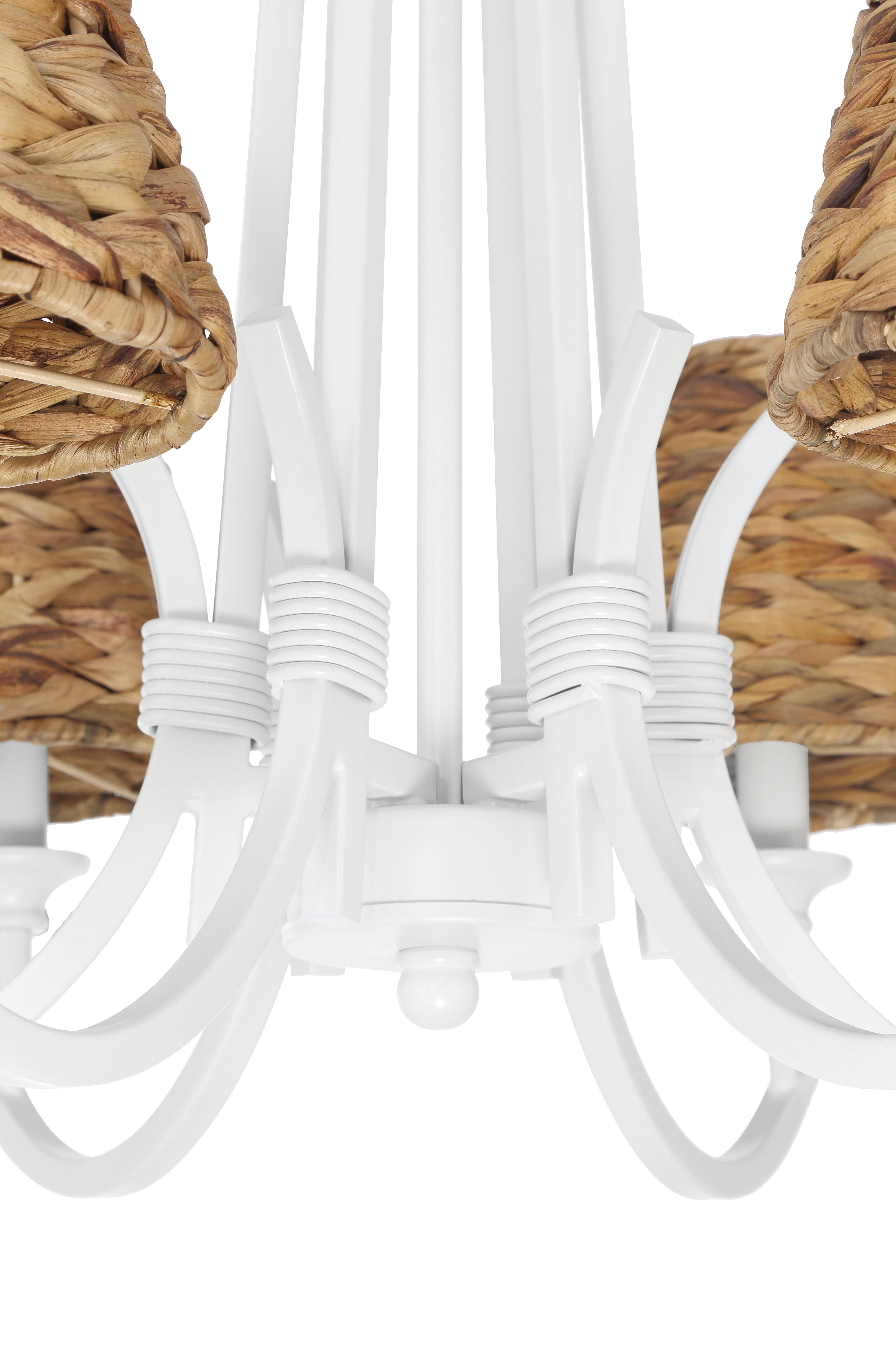 matte white chandeliers