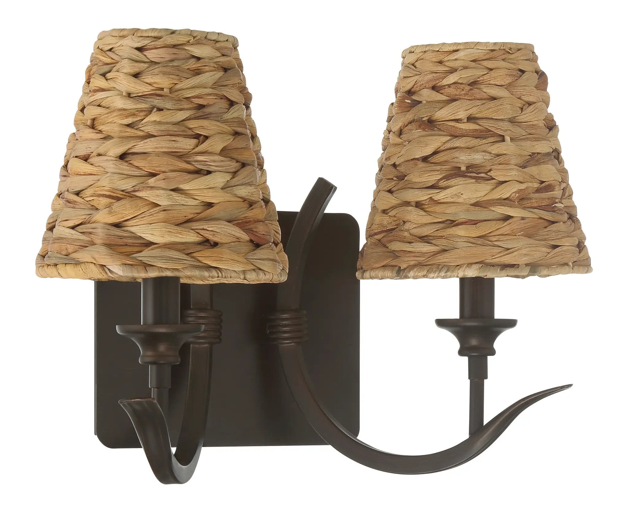 aged bronze brushed wall sconces