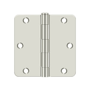 Deltana 3-1/2" x 3-1/2" x 1/4" Radius Hinge, Residential Thickness