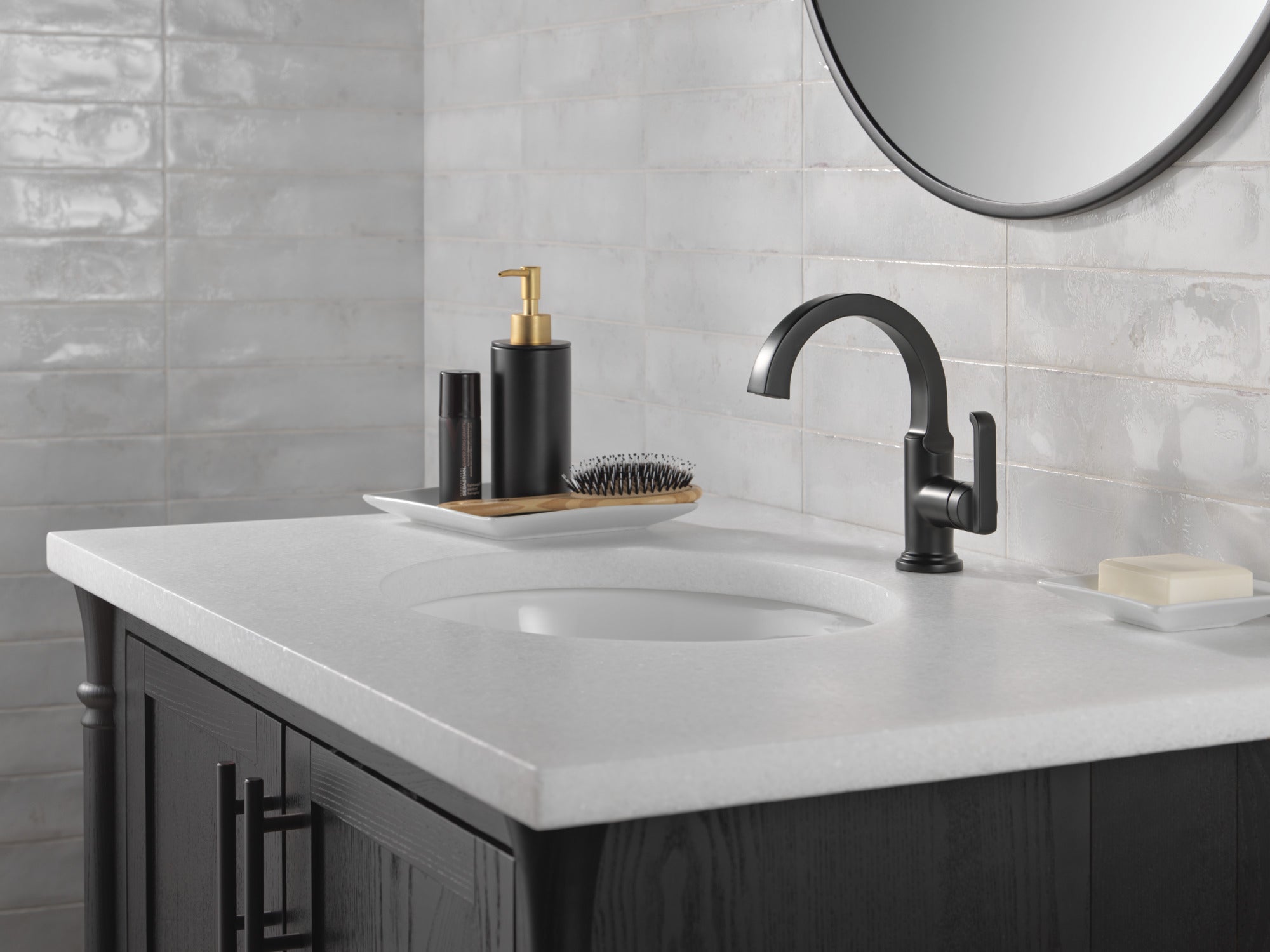 matte black bathroom faucet