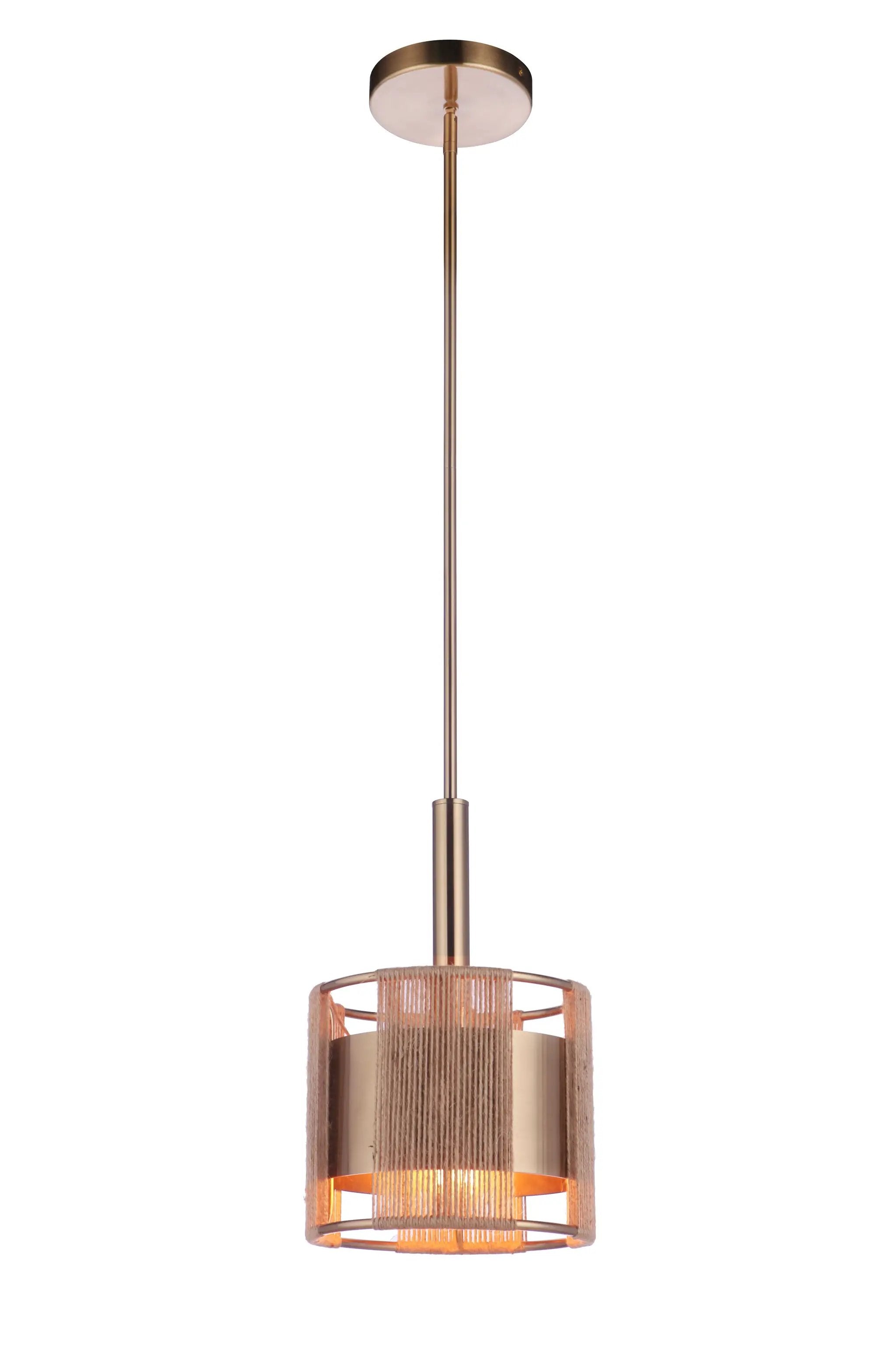 satin brass pendants