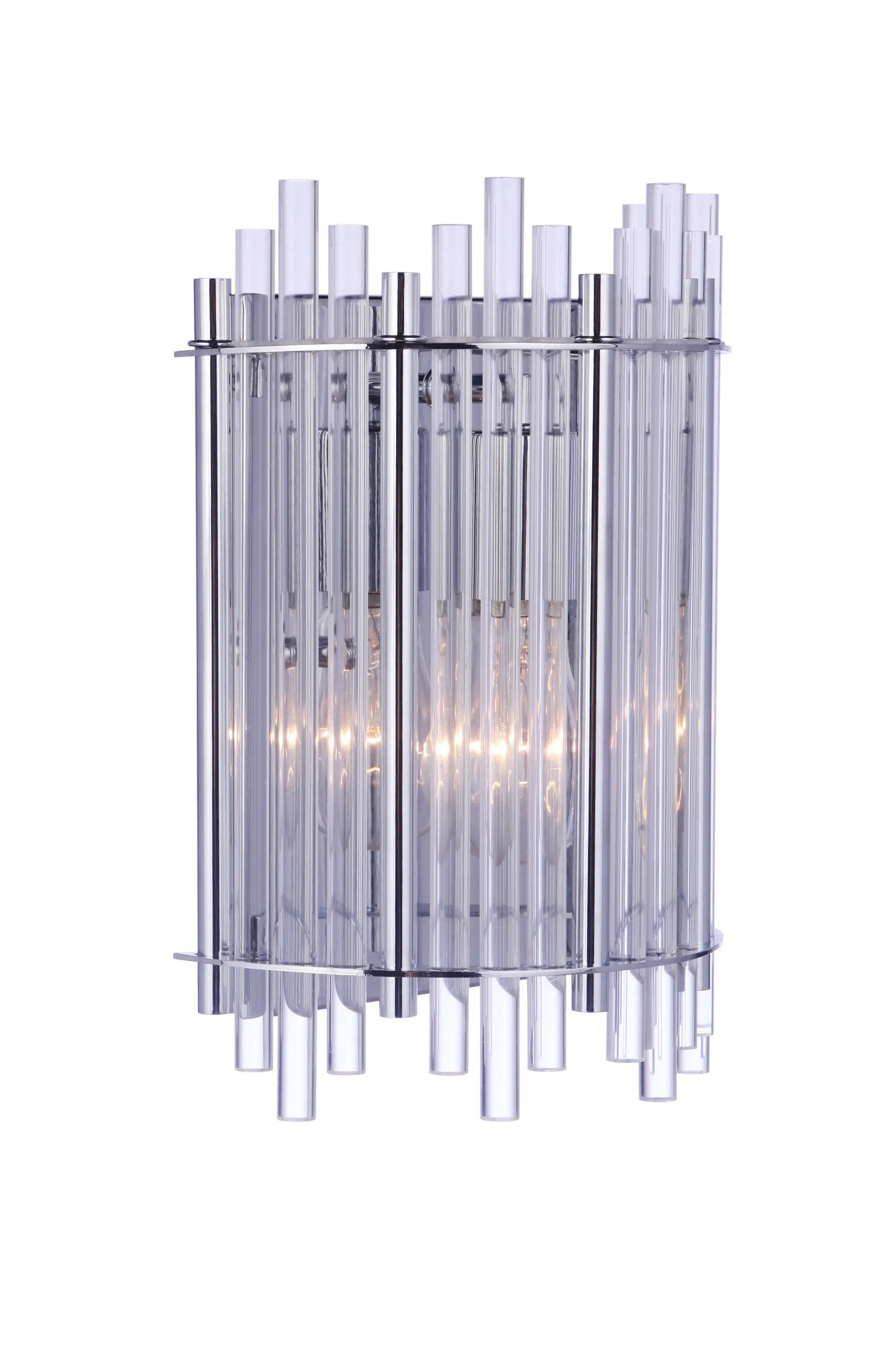 chrome wall sconces