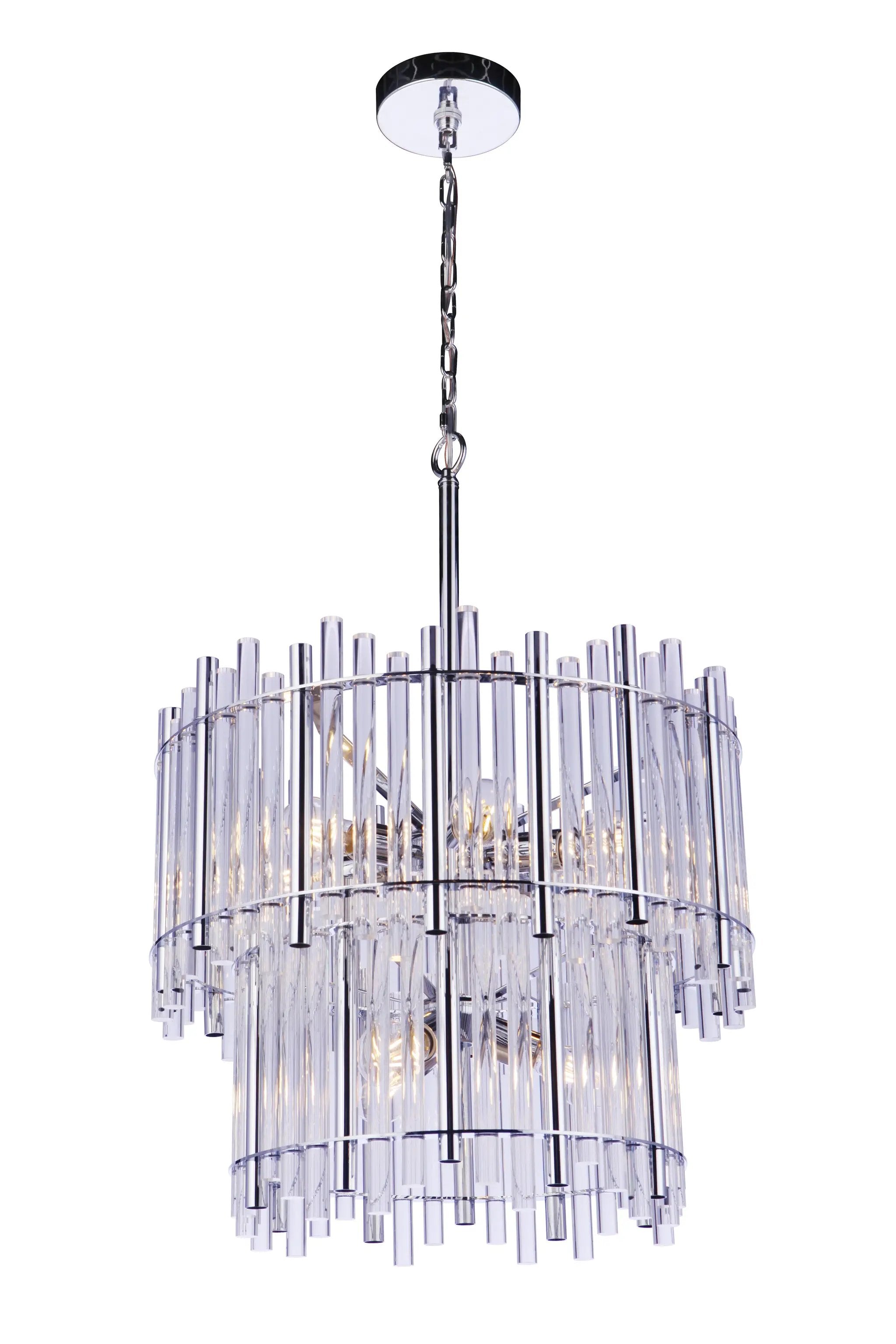 chrome chandeliers