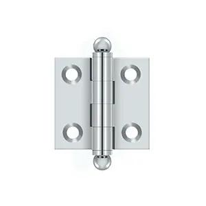 polished chrome hinge