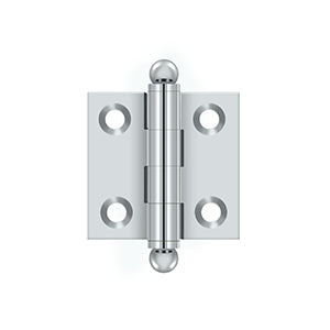 polished chrome hinge