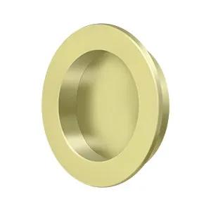 Deltana 2-3/8" Round Solid Brass Flush Pull by Deltana