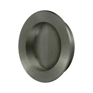 Deltana 2-3/8" Round Solid Brass Flush Pull by Deltana
