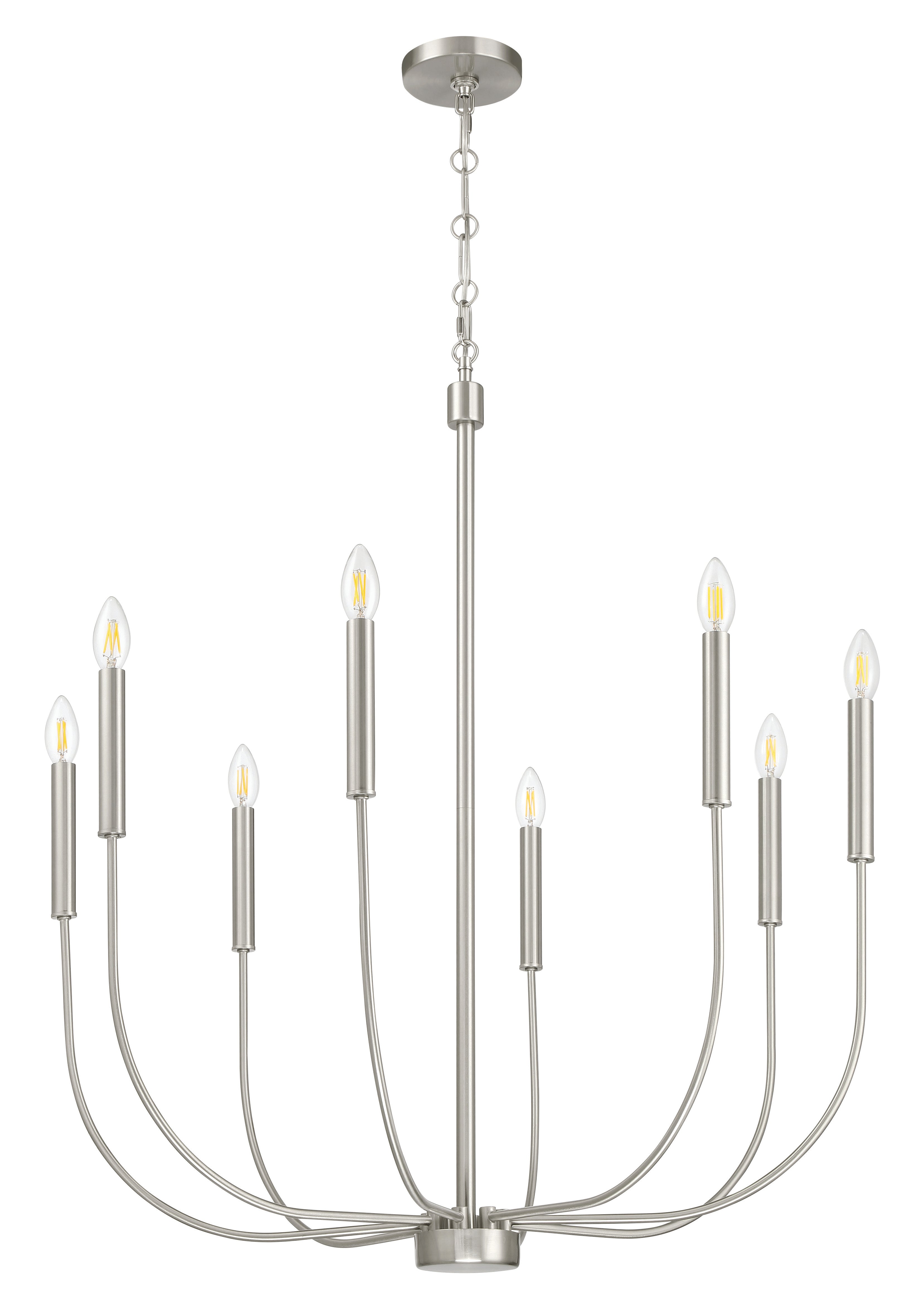 brushed polished nickel chandeliers