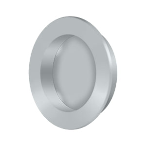 Deltana 2-3/8" Round Solid Brass Flush Pull by Deltana