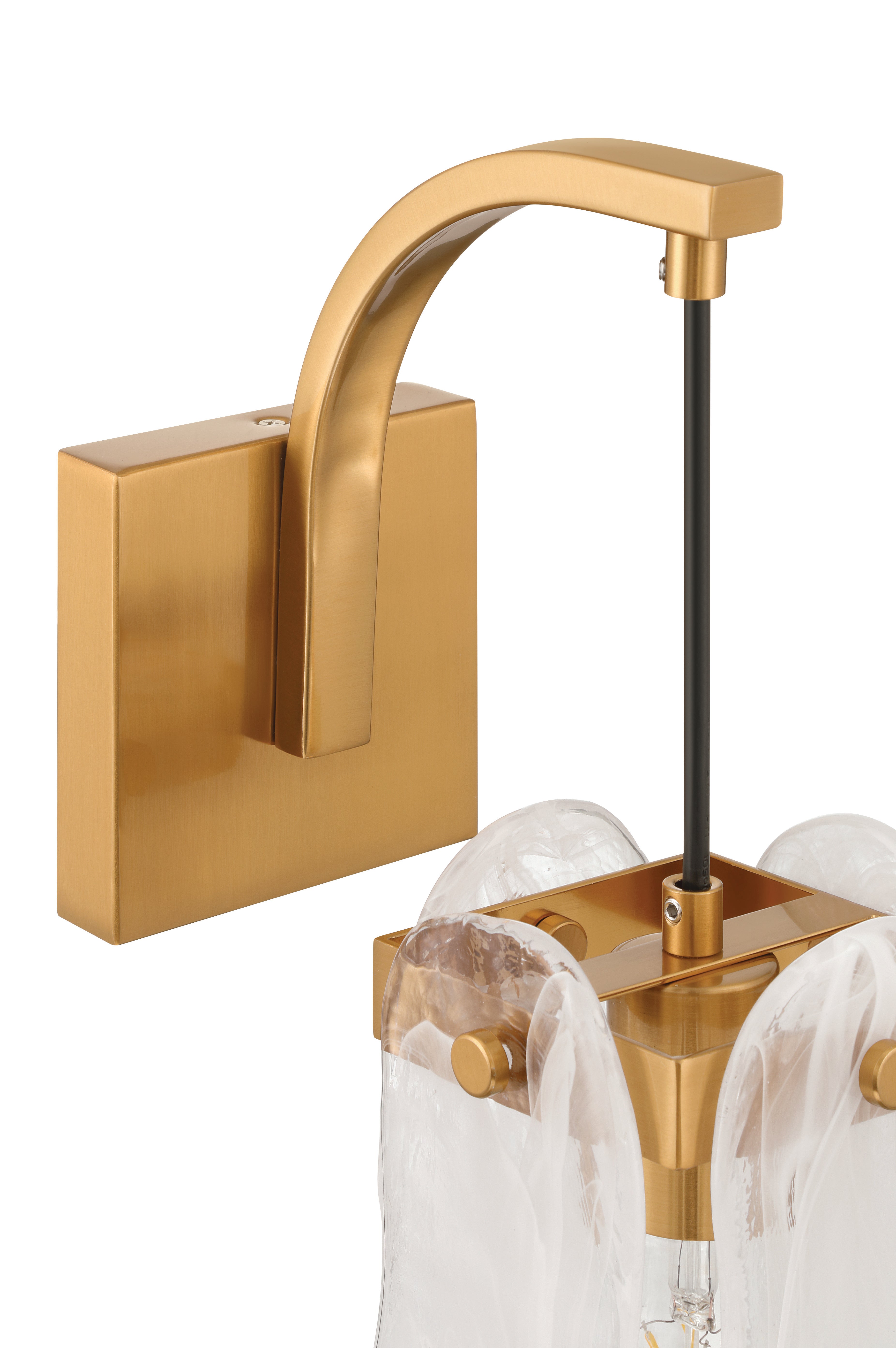 satin brass wall sconces
