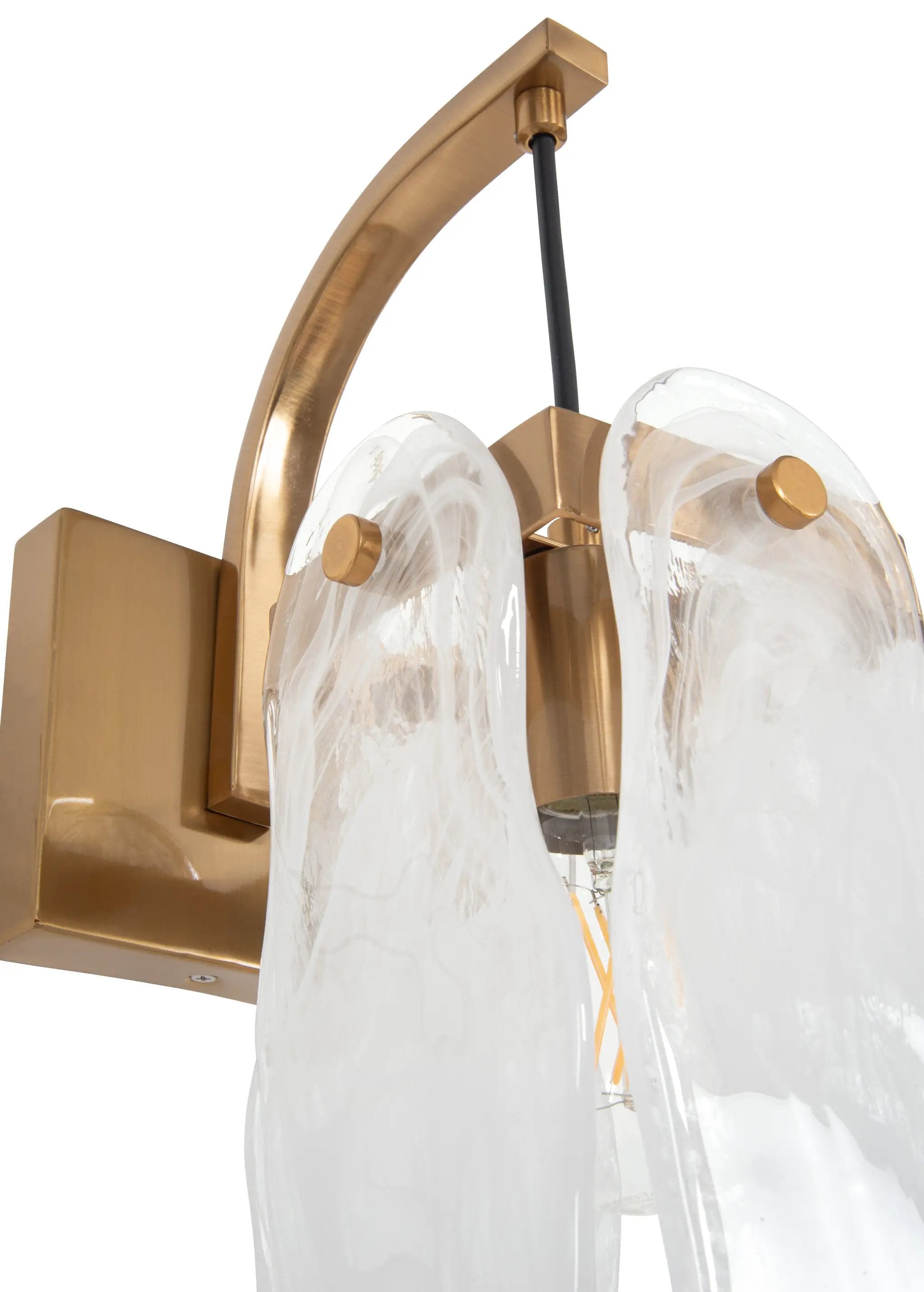 satin brass wall sconces